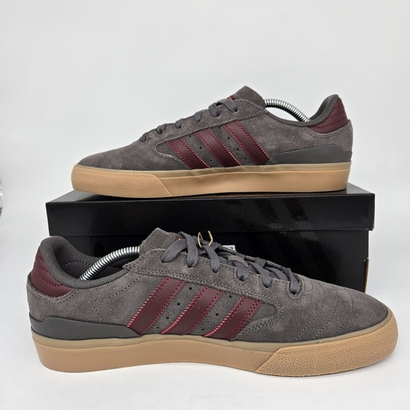 New adidas Busenitz Vulc II Charcoal Shadow Red Gum Men's Shoes Size 12 - Picture 4 of 8